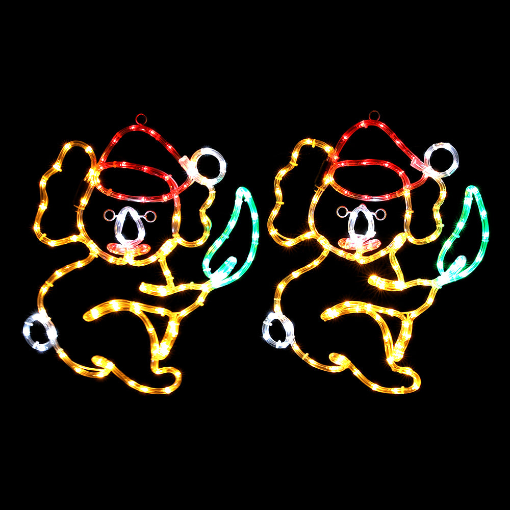 Jingle Jollys 0.48M LED Rope Light Outdoor Christmas Decoration Multi-Coloured