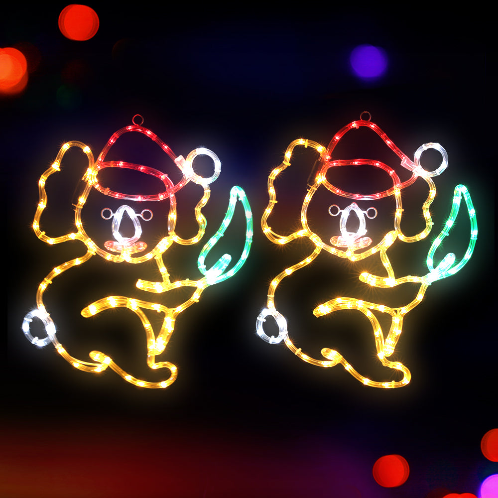Jingle Jollys 0.48M LED Rope Light Outdoor Christmas Decoration Multi-Coloured
