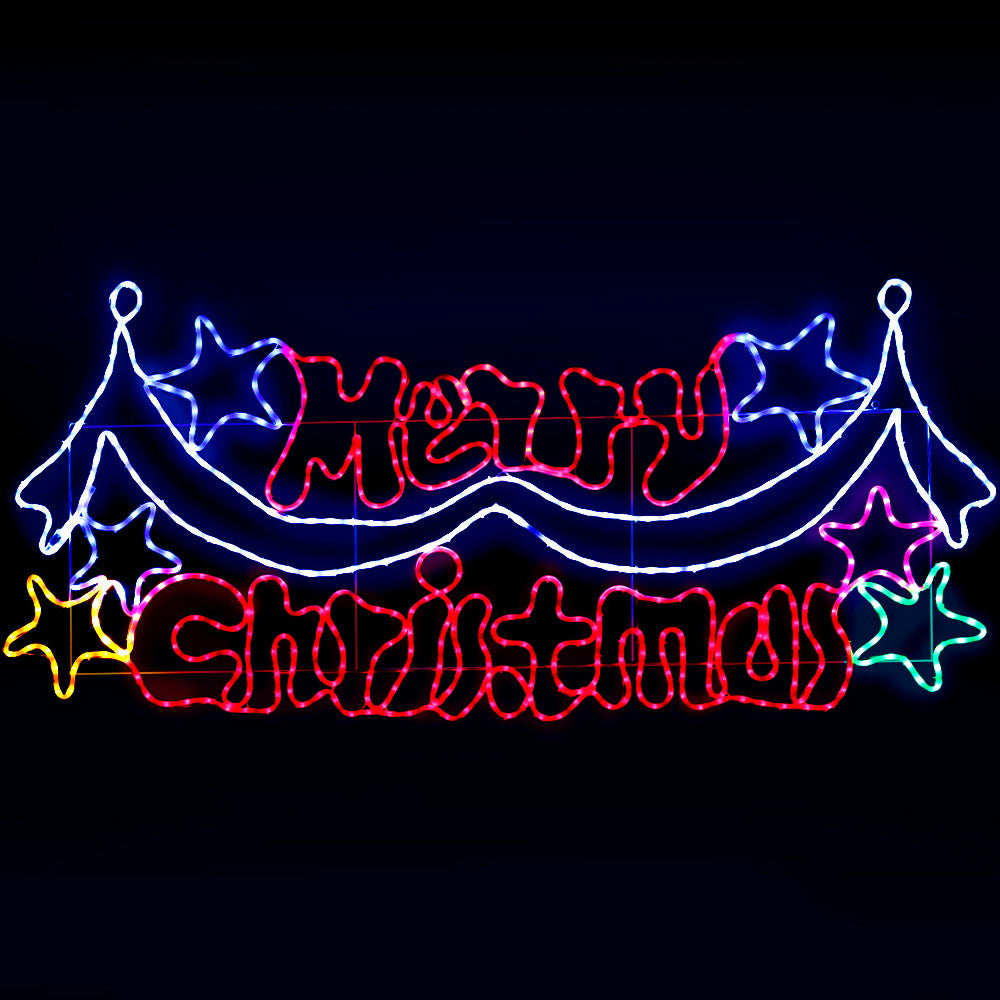 Jingle Jollys 191cm 612 LED Fairy Lights Outdoor Decorations Multi-Coloured
