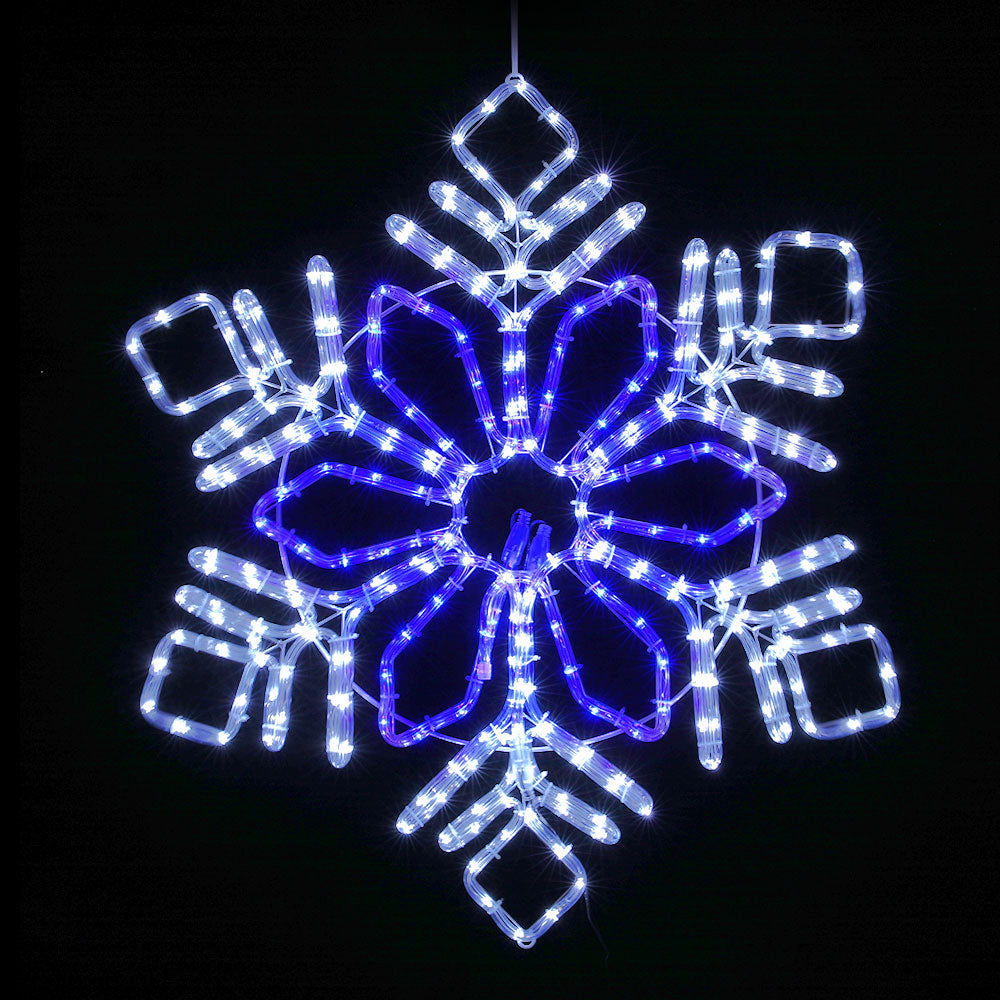 Jingle Jollys 82cm LED Snow Motif Christmas Lights Multi-Coloured