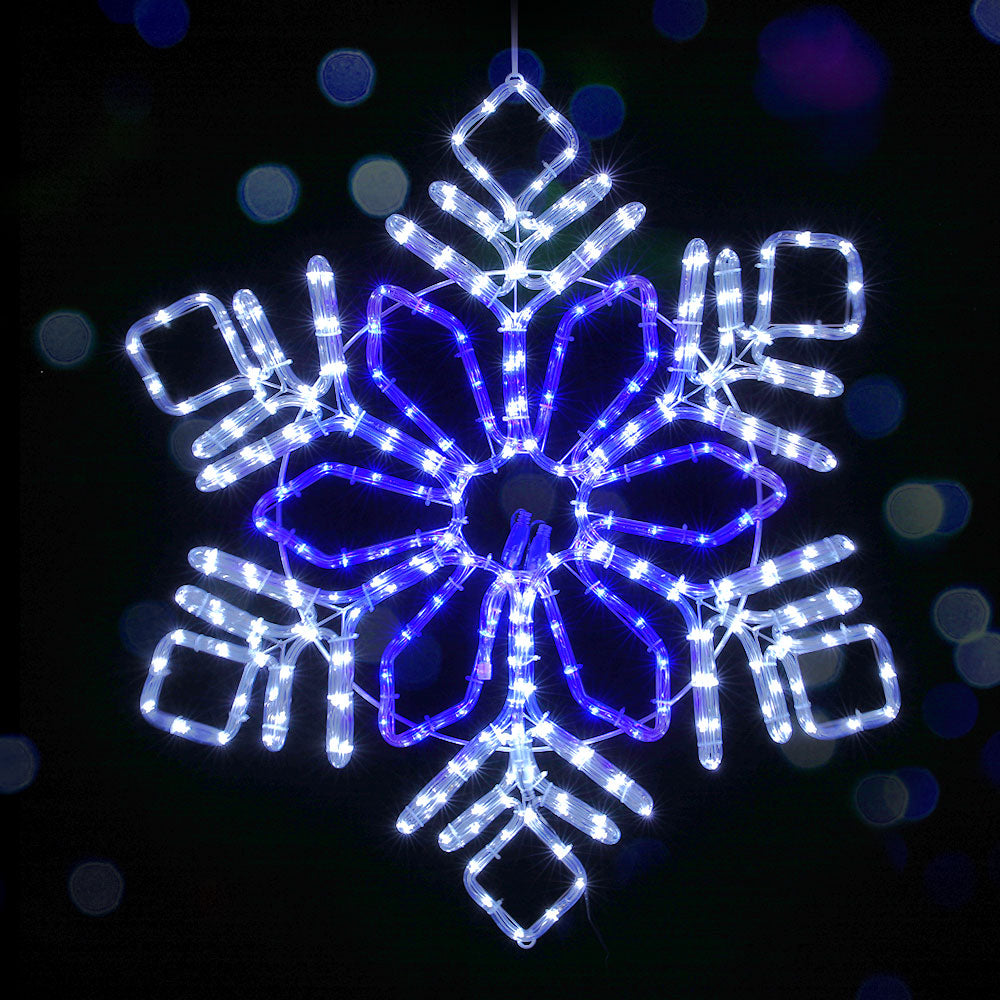 Jingle Jollys 82cm LED Snow Motif Christmas Lights Multi-Coloured