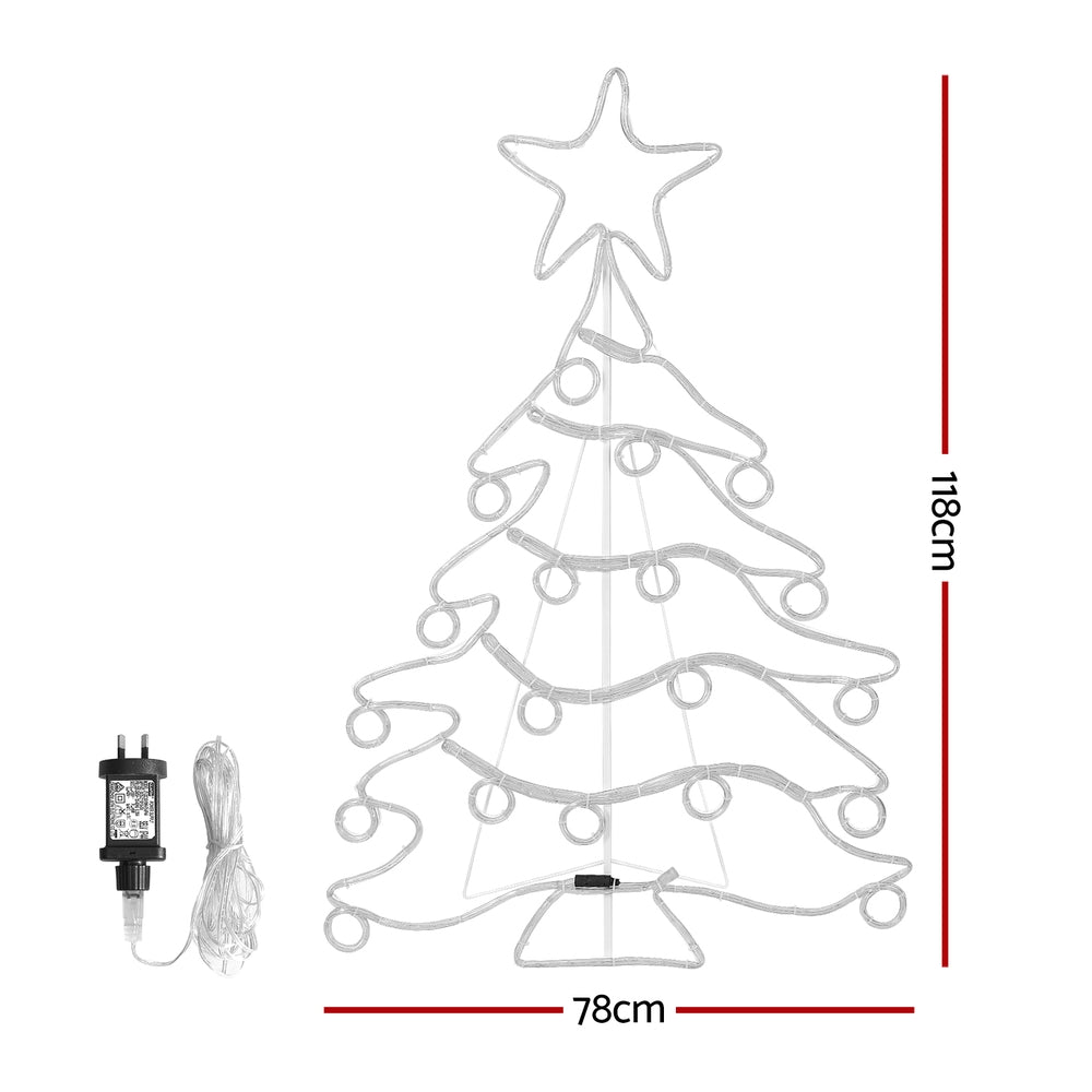 Jingle Jollys 1.18M Christmas Lights 288 LED Rope Outdoor Decoration