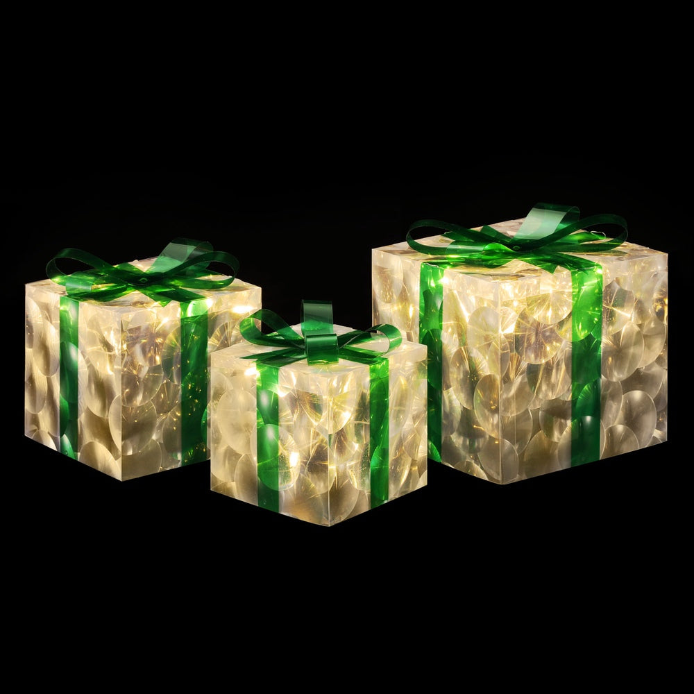 Jingle Jollys 3-Piece Christmas LED Fairy Light Gift Box Set