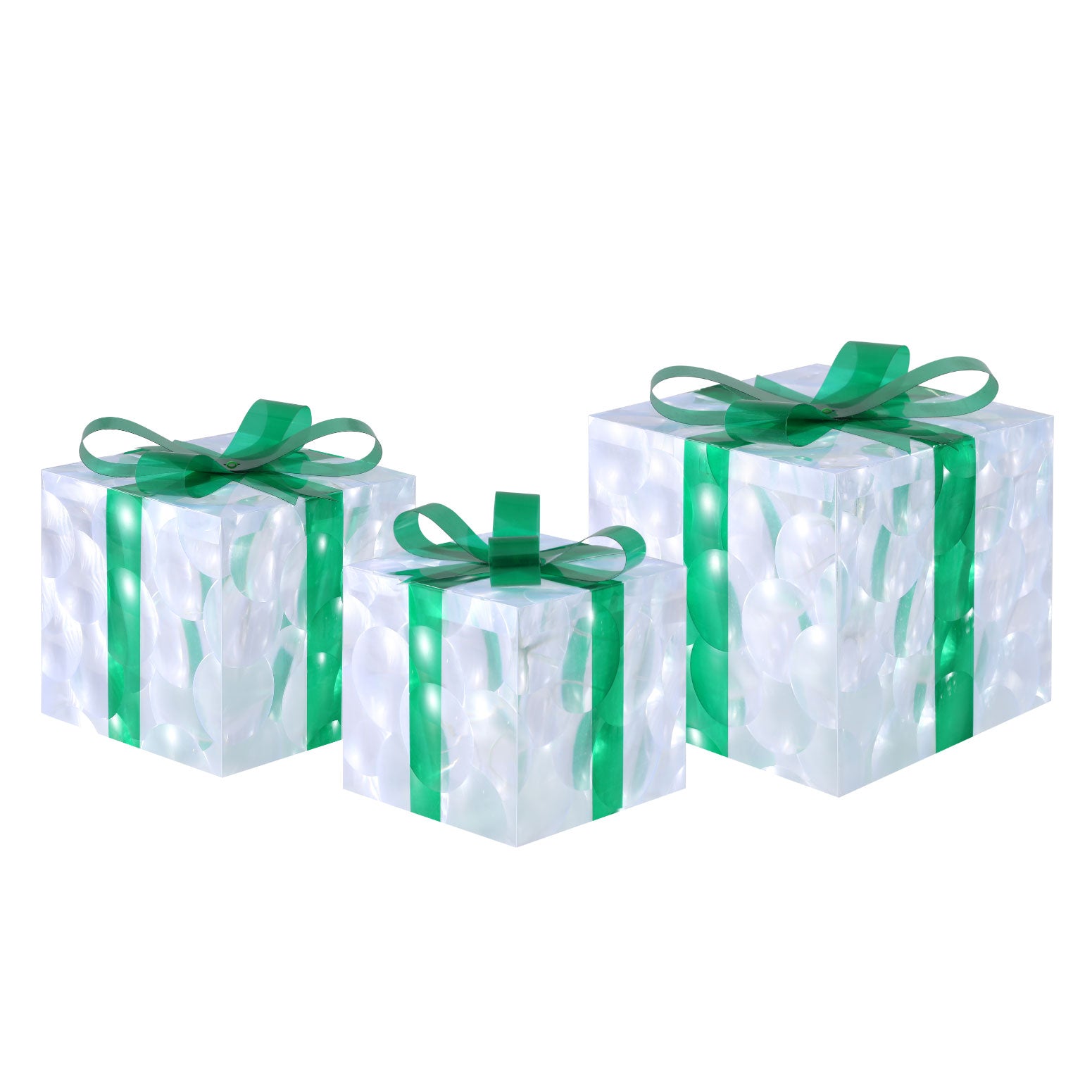 Jingle Jollys 3-Piece Christmas LED Fairy Light Gift Box Set