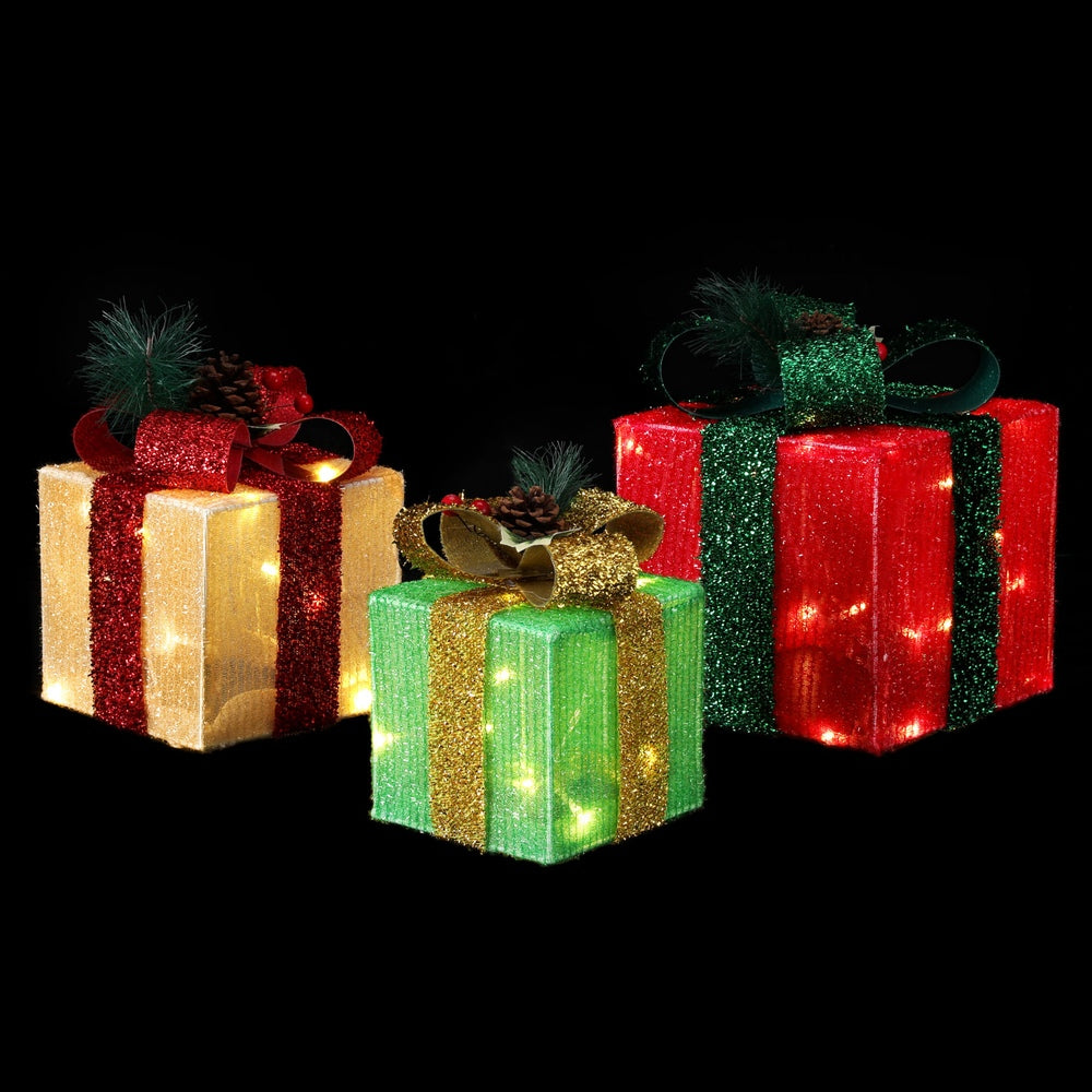 Jingle Jollys 60 LED Fairy Light Gift Box Set Christmas Lighting