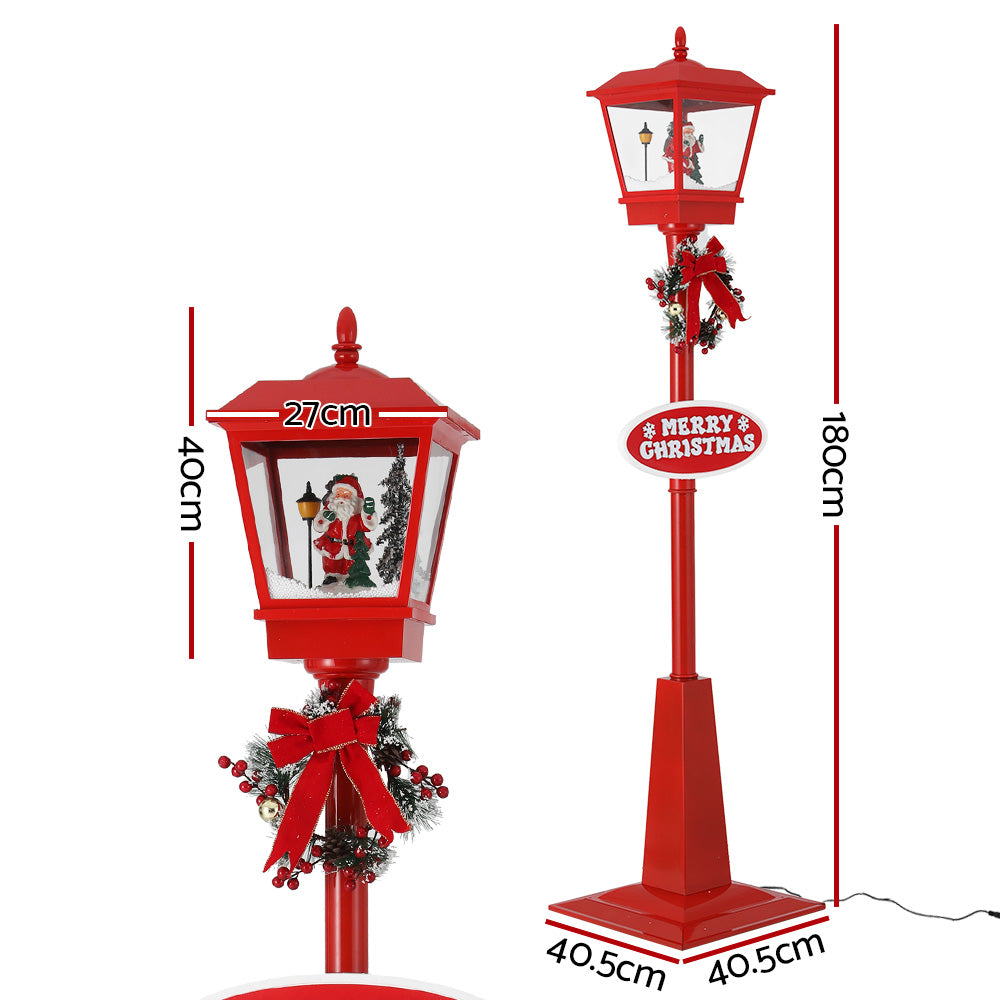 Jingle Jollys 1.8M LED Christmas Lamp Post Outdoor Decorations