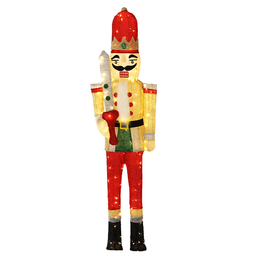 Jingle Jollys 170cm Nutcracker LED Fairy Lights Outdoor Decorations