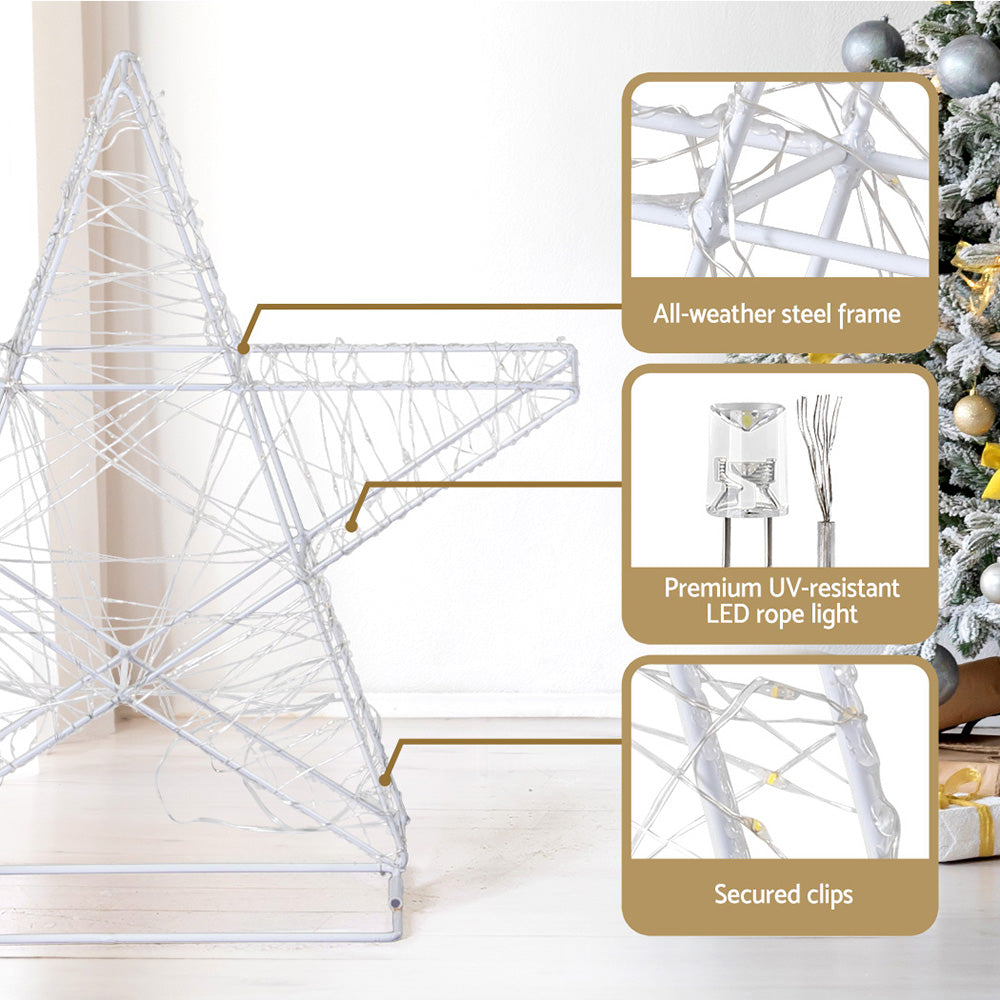 Jingle Jollys 3-Piece 900 LED Fairy Light Star Decorations