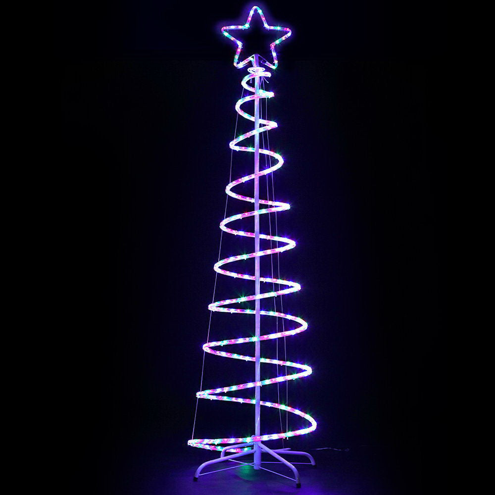 Jingle Jollys 1.88M LED Christmas Tree 288 Lights Multi-Coloured