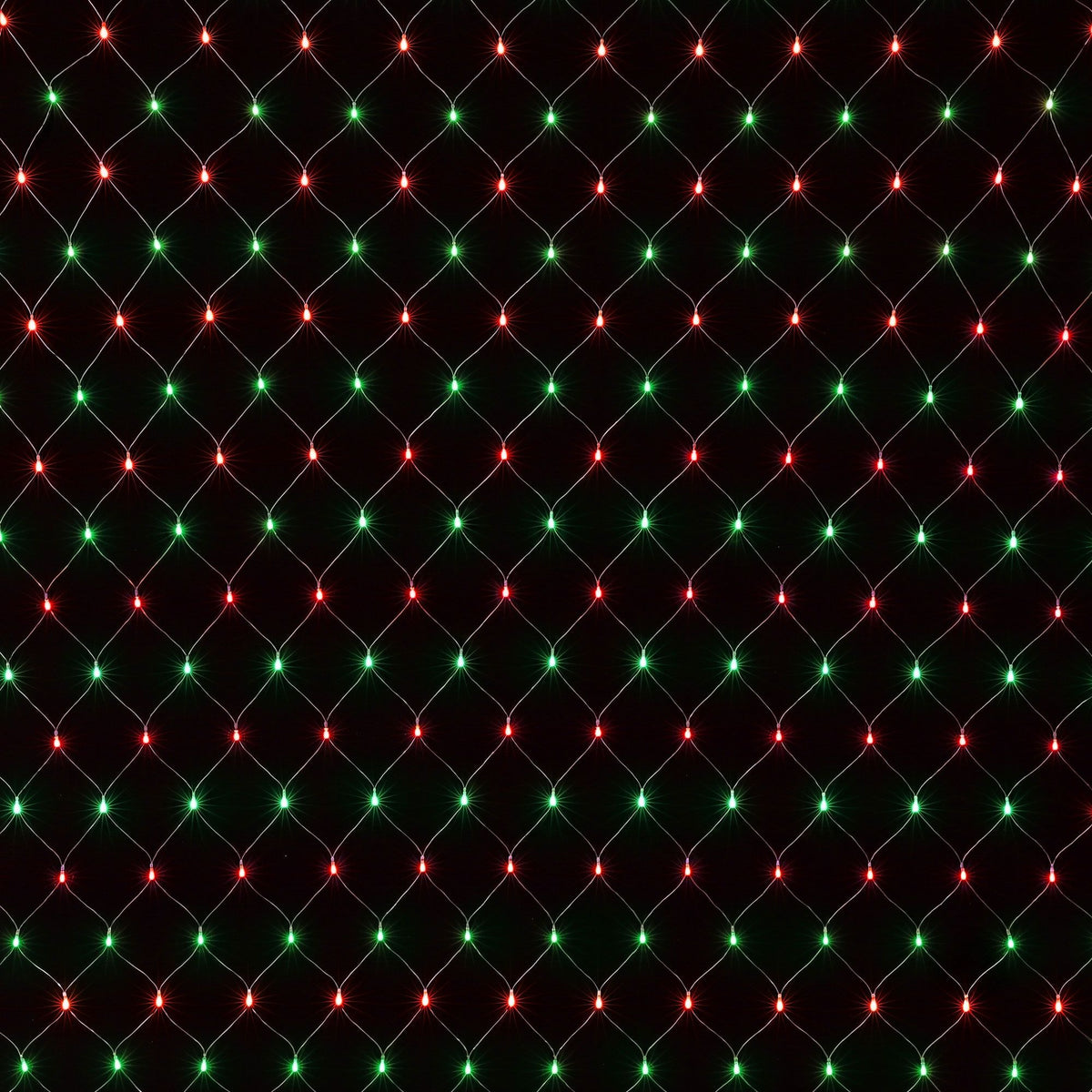 Jingle Jollys Christmas Net Lights 6x4m 1000 LED Red Green