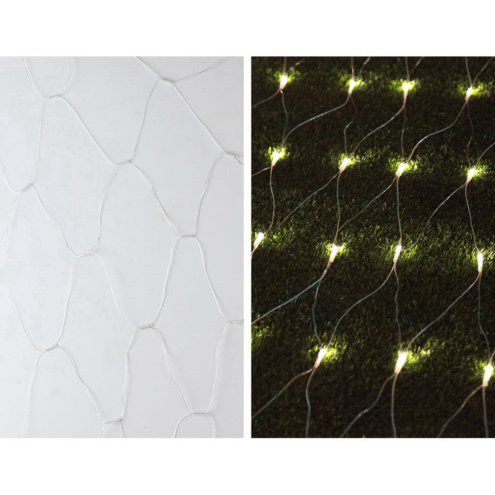 Jingle Jollys 1000 LED Net String Lights Warm White 4x6m