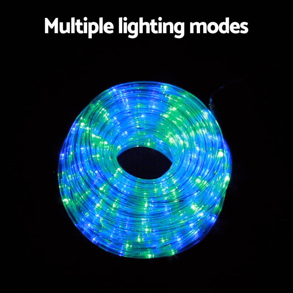 Jingle Jollys 20M Rope Lights 600 LED Multi-Coloured Christmas Decorations