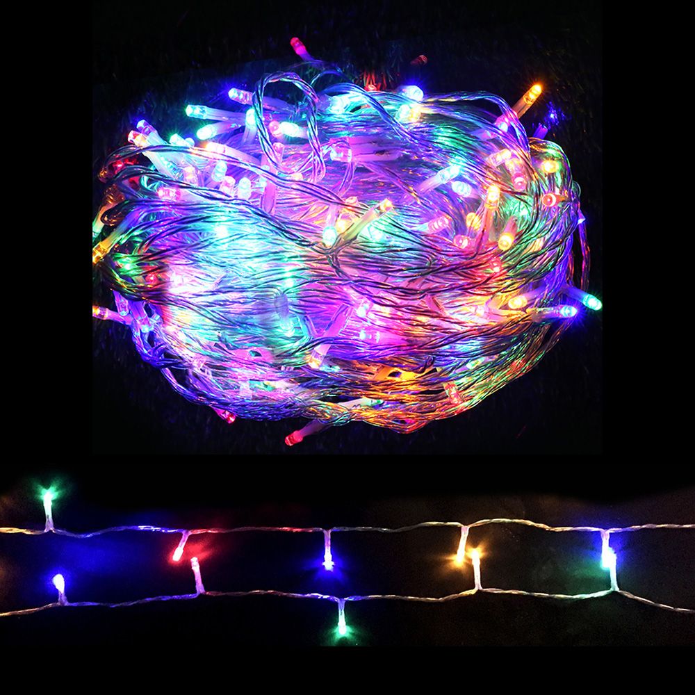 Jingle Jollys 50M String Lights Christmas Multi-Coloured