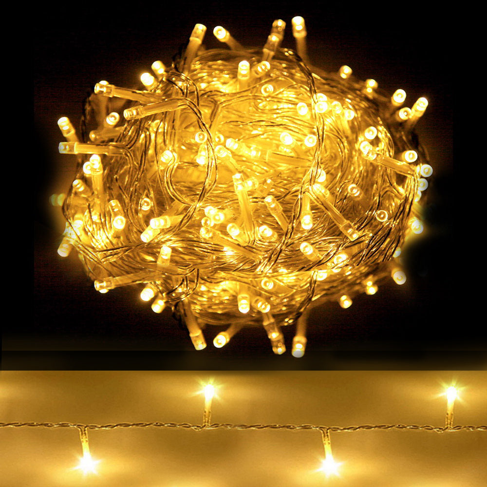 Jingle Jollys 100M Christmas String Lights 500 LED Warm White