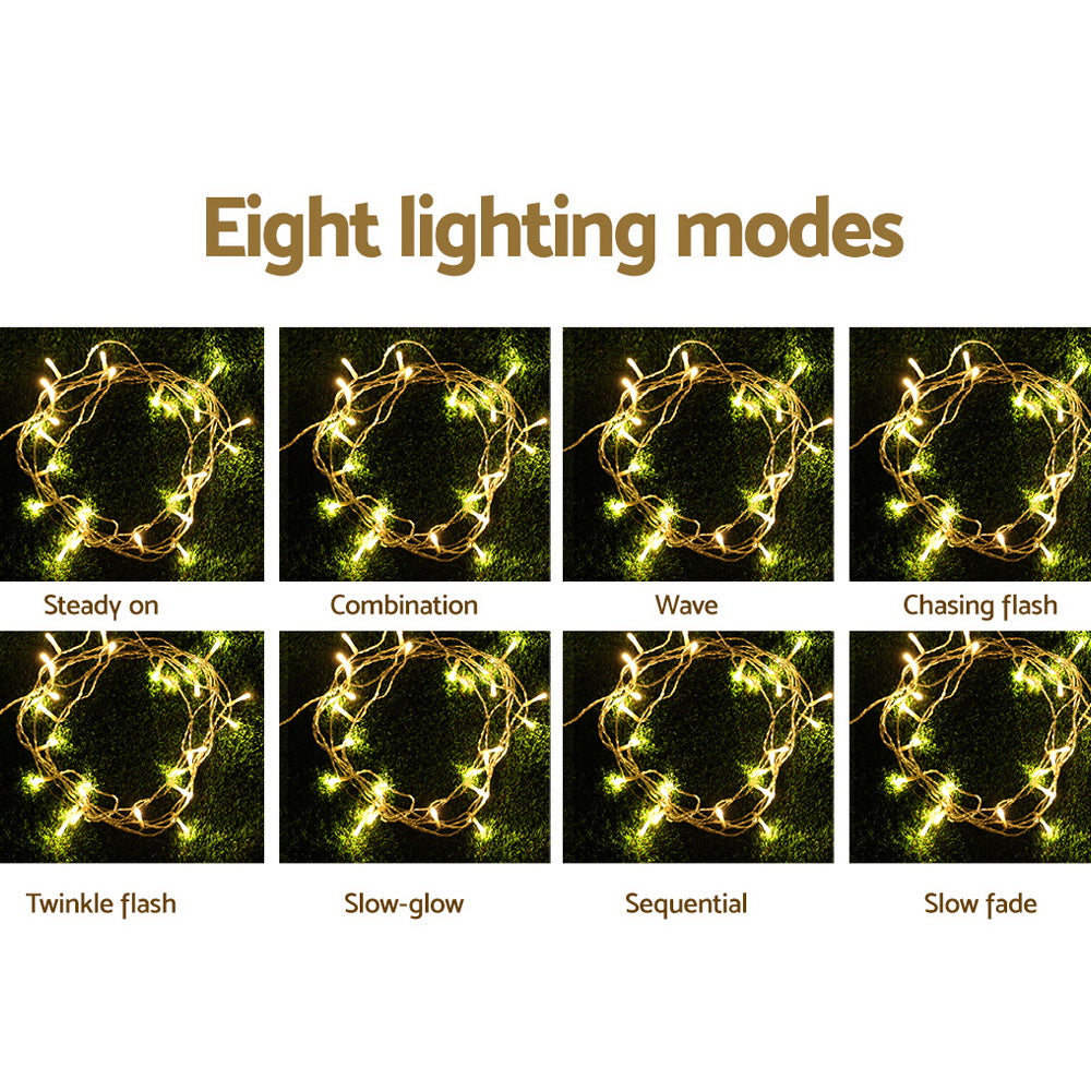Jingle Jollys 100M Fairy String Lights 500 LED Warm White
