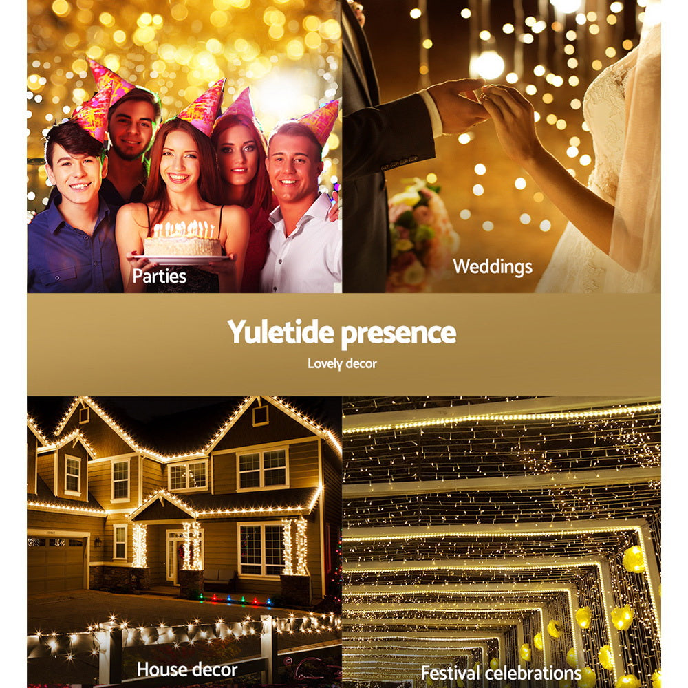 Jingle Jollys 100M Fairy String Lights 500 LED Warm White