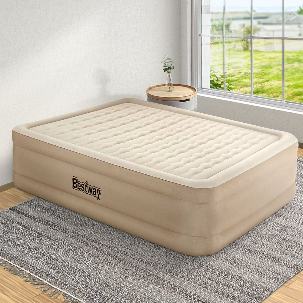 Durable Queen Air Mattress with Built In Pump by Bestway