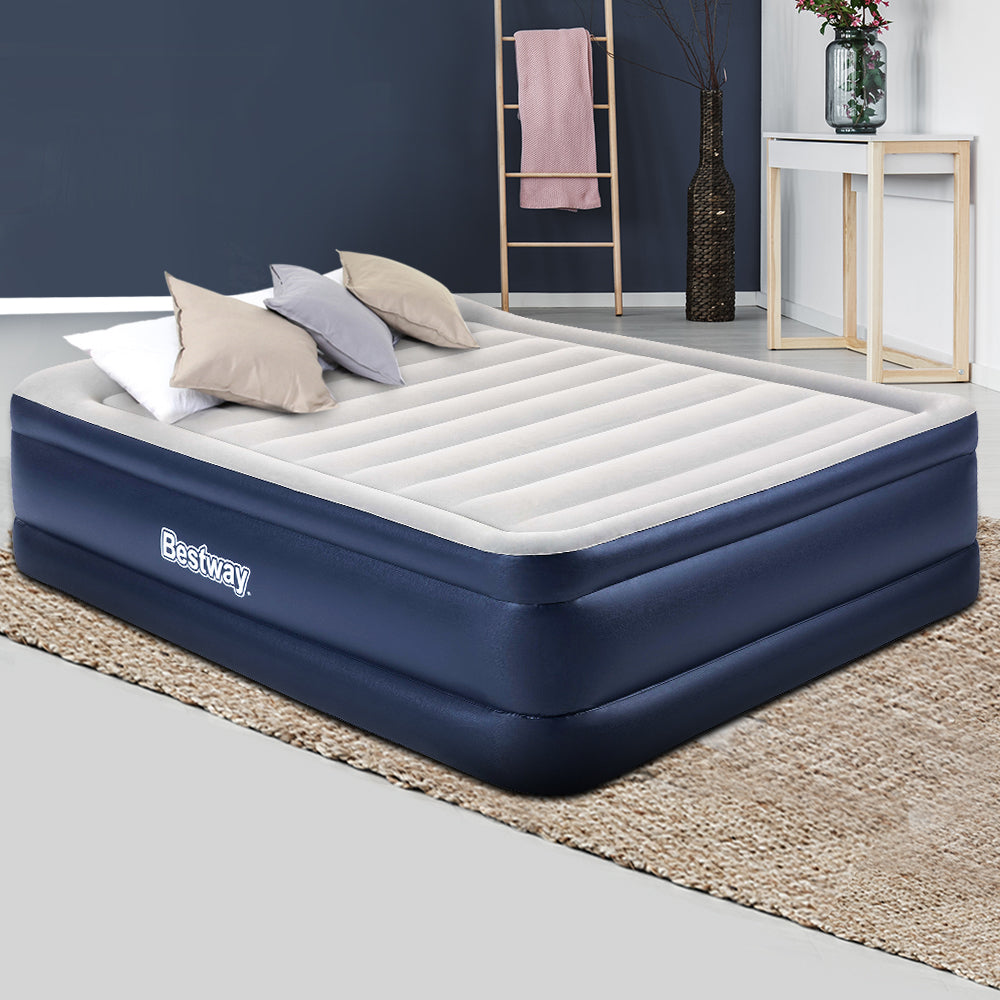 Durable Queen Inflatable Air Mattress with Built in Pump Bestway