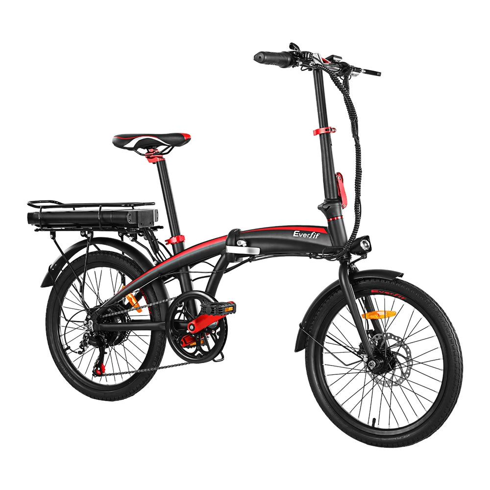 Everfit Folding Electric Bike Urban City Bicycle eBike Rechargeable Ba