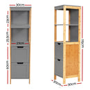 Artiss Bathroom Cabinet 115cm Bamboo Shelf