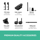 Cefito Sliding Barn Door Hardware Track Set 2m Roller Kit Slide Office Bedroom