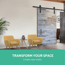 Cefito Sliding Barn Door Hardware Track Set 4m Roller Kit Slide Office Bedroom