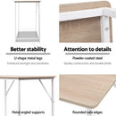 Artiss Minimalist Metal Desk - White