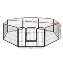 i.Pet Dog Playpen Pet Playpen 8 Panel Puppy Exercise Cage Enclosure Fence 80x60cm
