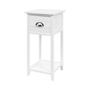 Artiss Bedside Table Vintage - THYME White
