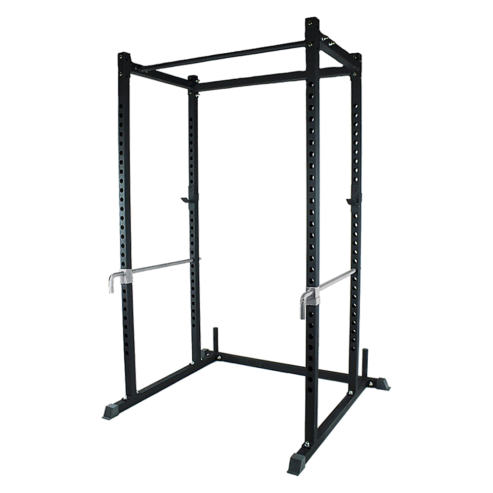 Adjustable Steel Power Rack Squat Cage with Chin-Up Bar