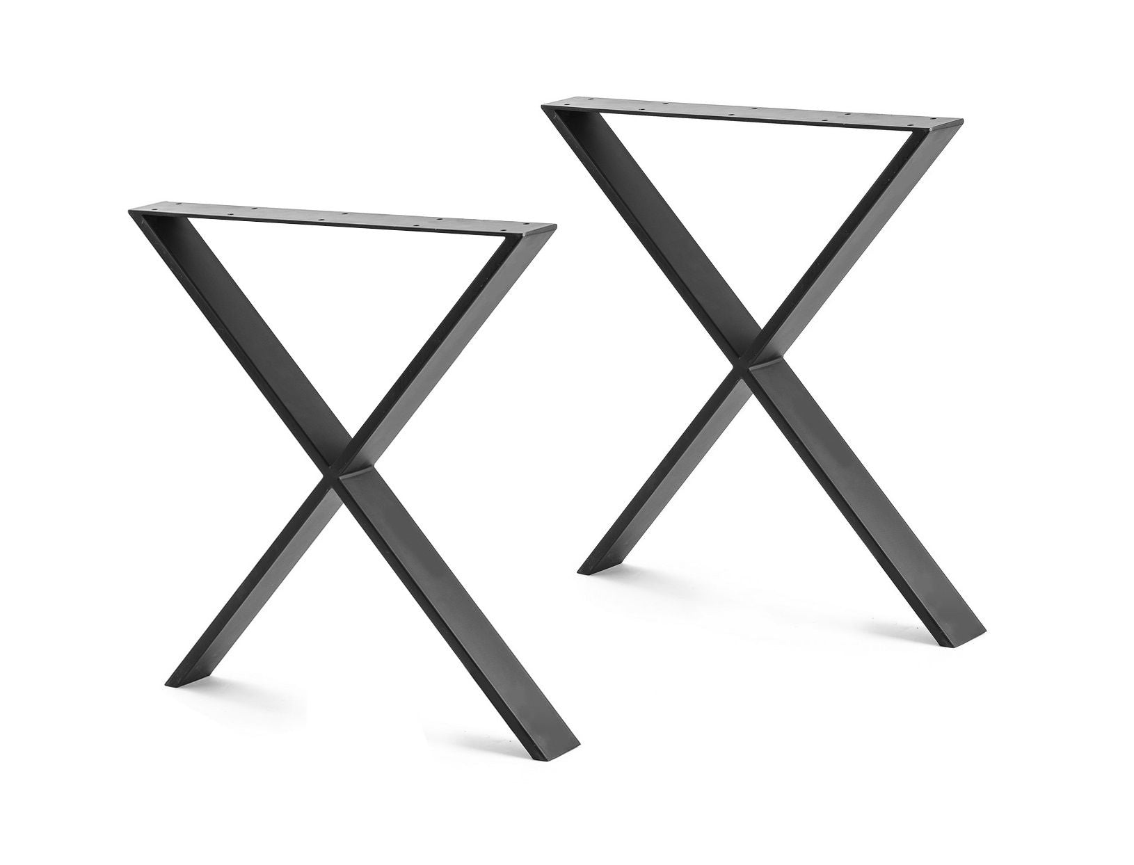 X Shaped Table Bench Desk Legs Retro Industrial Design Fully Welded