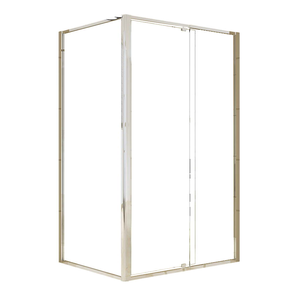Semi Frameless Shower Screen 114 122 x 195cm & 89 92 x 195cm Side AS/NZS Glass