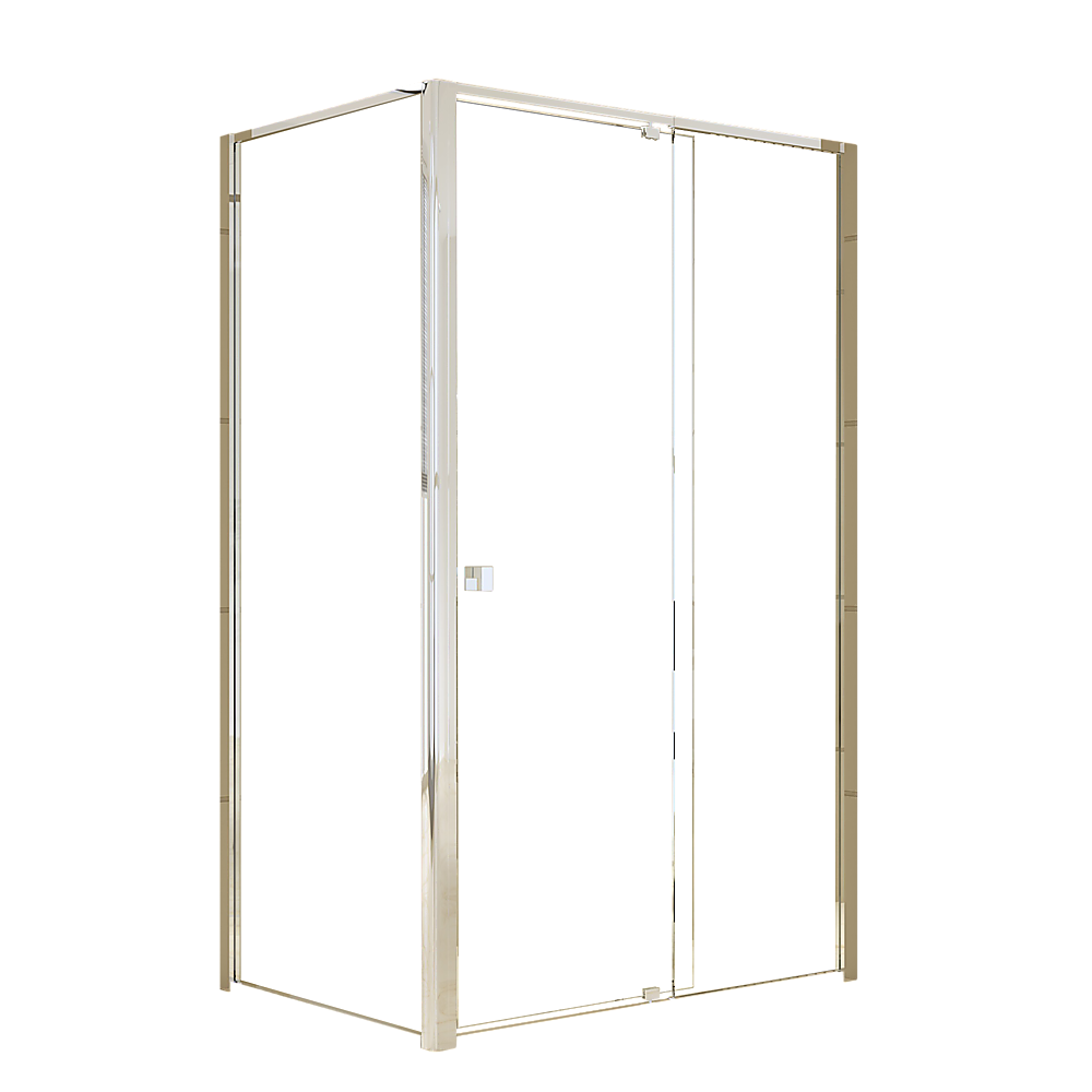 Semi Frameless Shower Screen 114 122 x 195cm & 77 80 x 195cm Side AS/NZS Glass