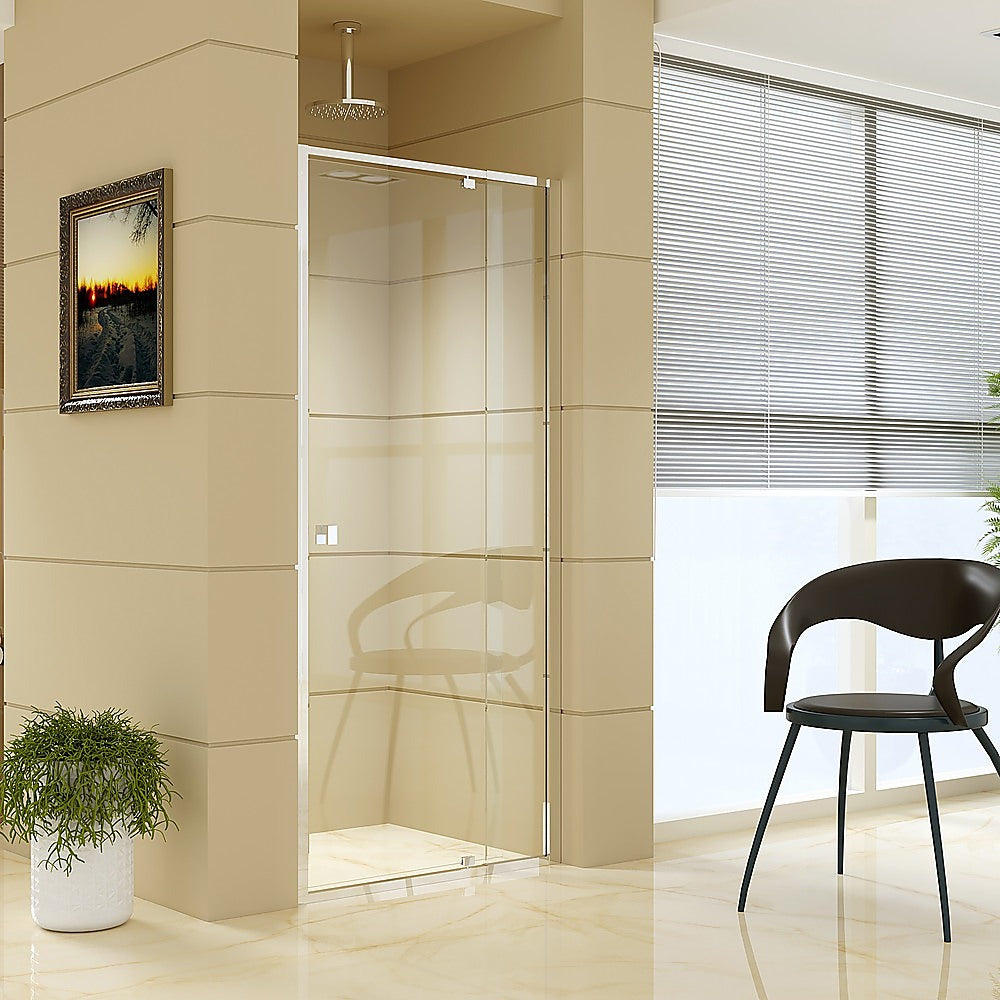 Adjustable Semi Frameless Shower Screen 82 90 x 195cm Australian Safety Glass
