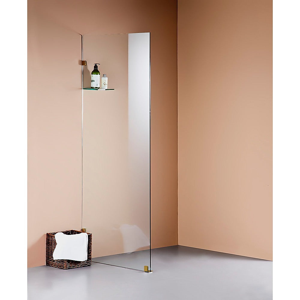 900 x 2100mm Frameless 10mm Safety Glass Shower Screen