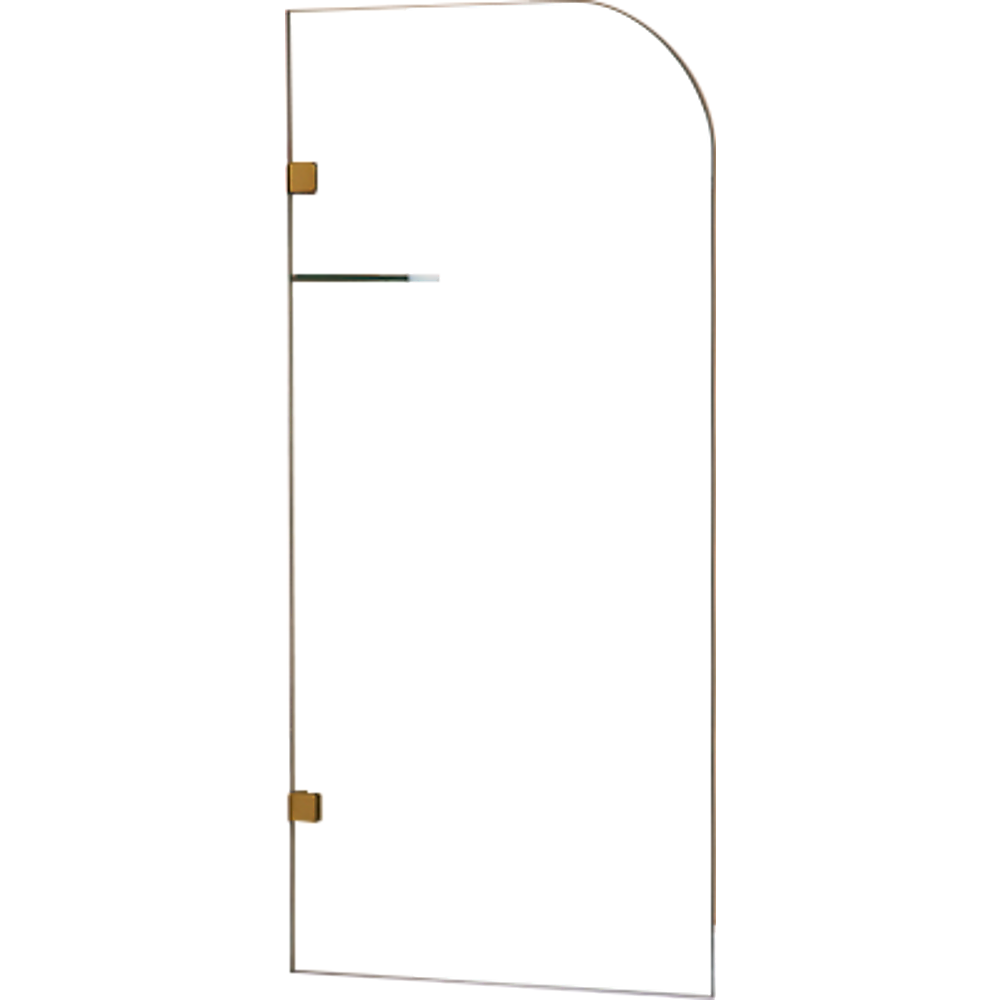 700 x 1450mm Frameless Bath Panel 10mm Glass Shower Screen By Della Francesca