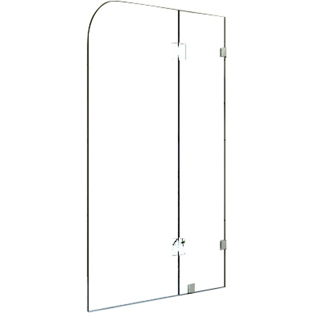900 x 1450mm Frameless Bath Panel 10mm Glass Shower Screen By Della Francesca