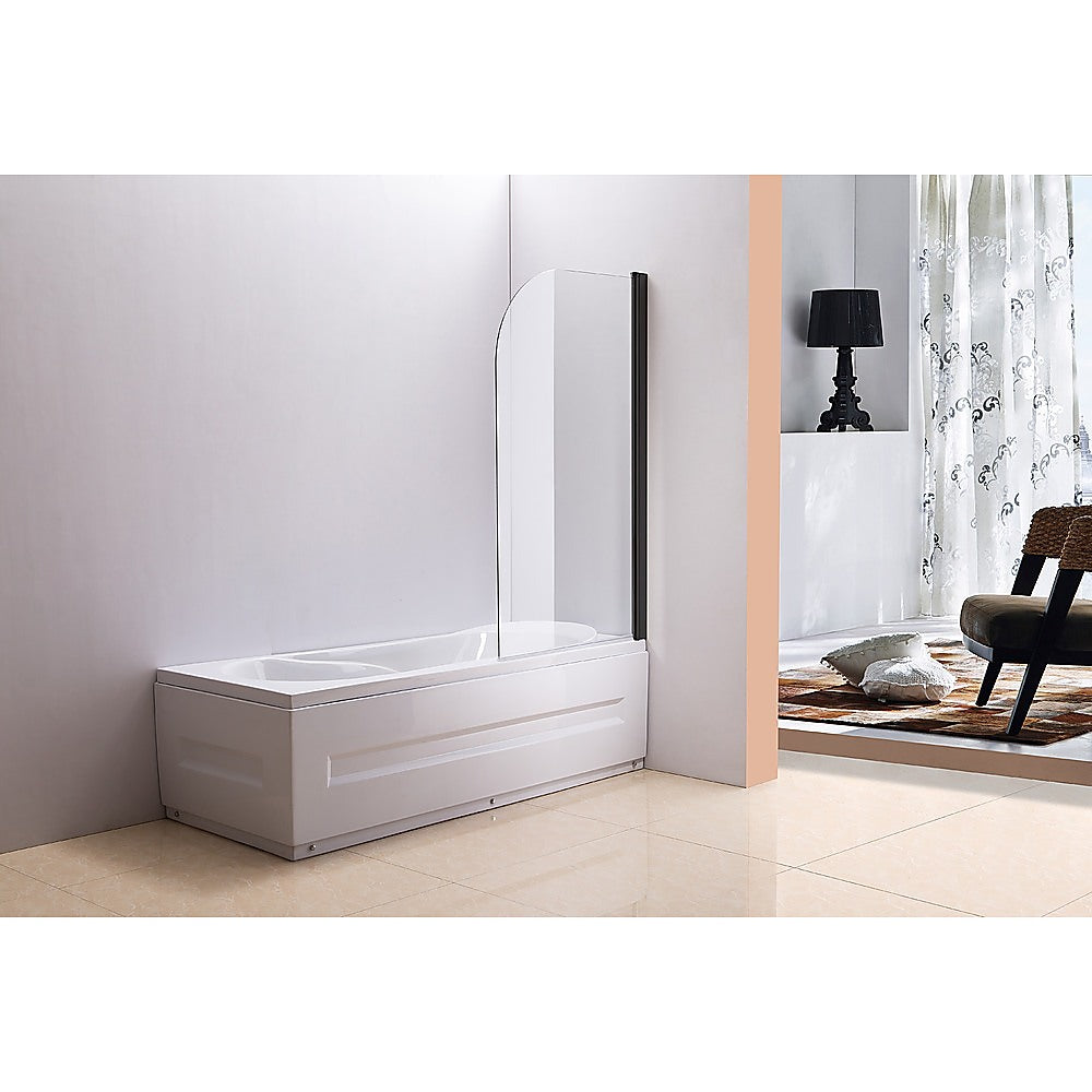 180 Degree Pivot Door 6mm Safety Glass Bath Shower Screen 800x1400mm By Della Francesca