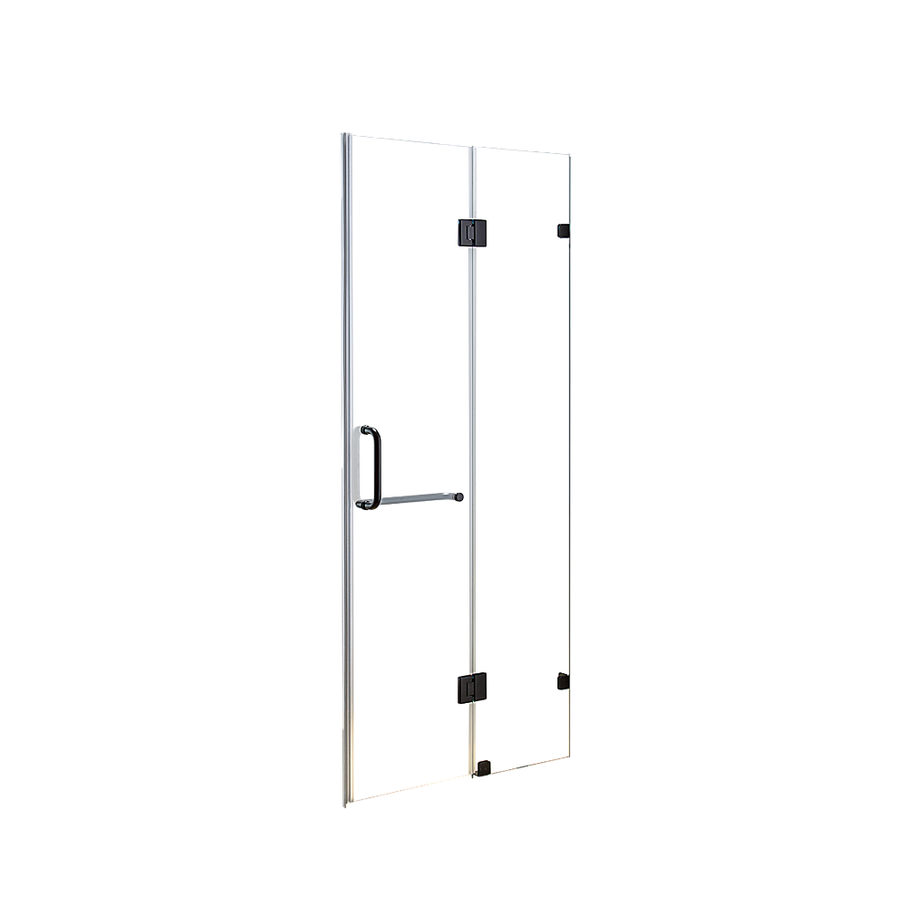 110 x 200cm Wall to Wall Frameless Shower Screen 10mm Glass By Della Francesca