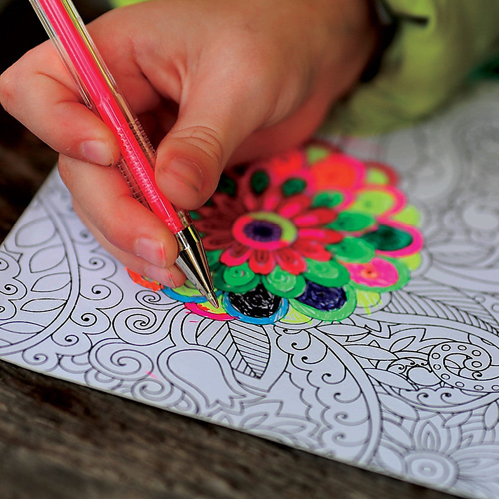 Glitter Gel Pens 100 pack with 2.5X More Ink - Craft, Kids & Adult Colouring