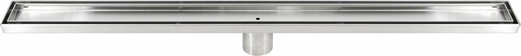 800mm Tile Insert Shower Bathroom Stainless Steel Grate Drain w/Centre outlet Floor Waste