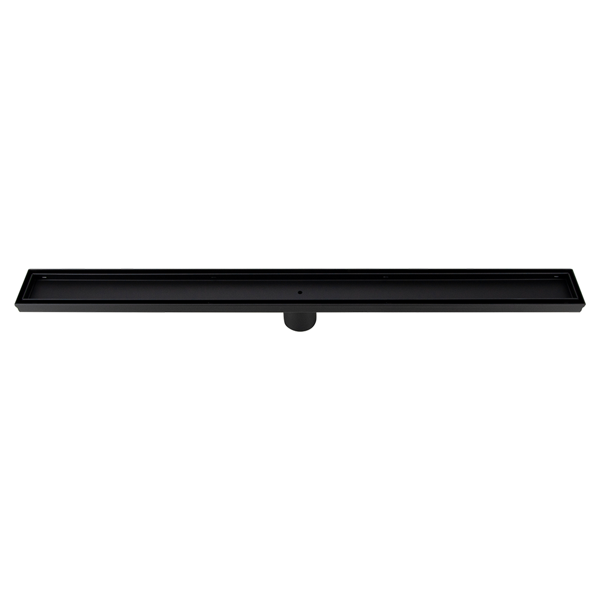 800mm Tile Insert Shower Bathroom Black Grate Drain w/Centre outlet Floor Waste