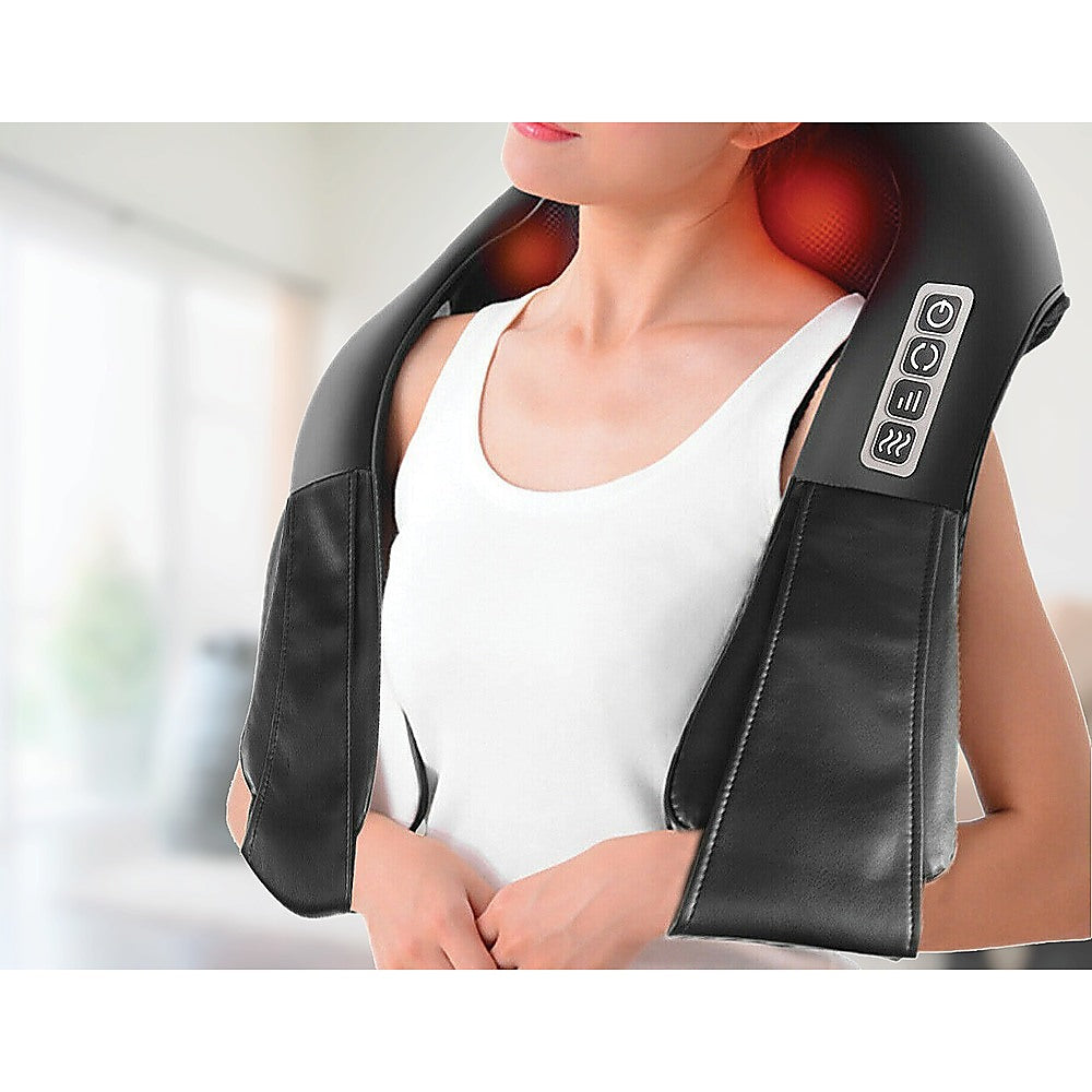 Shiatsu Neck & Back Massager with Heat Deep Kneading Massage Pillow for Shoulder