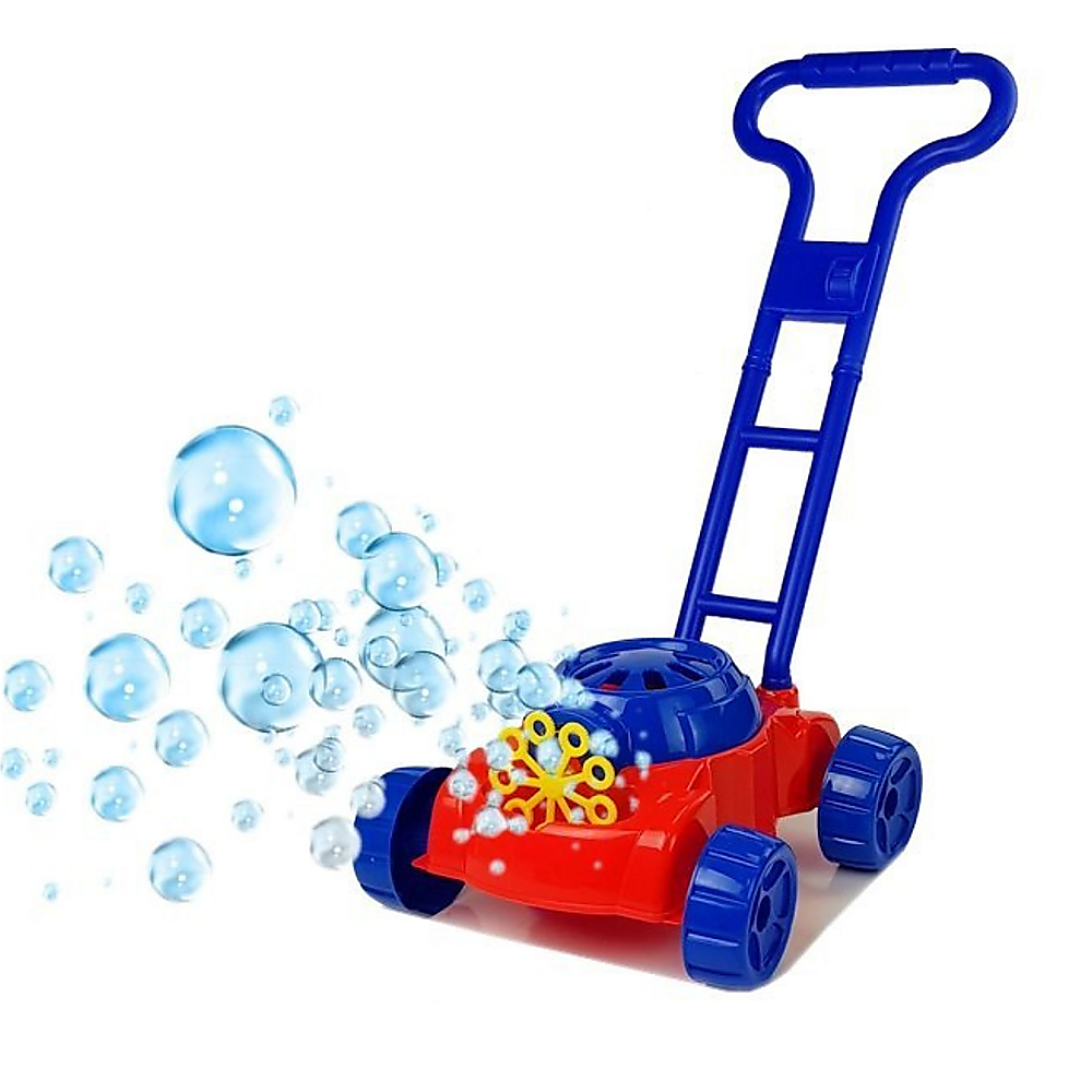 Kids Bubble Lawnmower Bubbles Machine Blower Outdoor Garden Party Toddler Toy