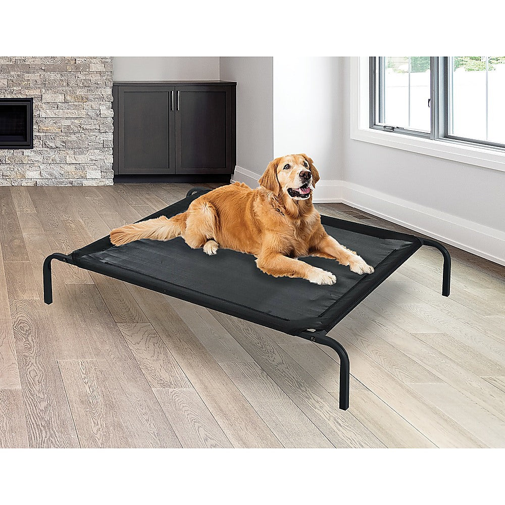 110 x 80cm Elevated Pet Sleep Bed Dog Cat Cool Cot Home Outdoor Folding Portable