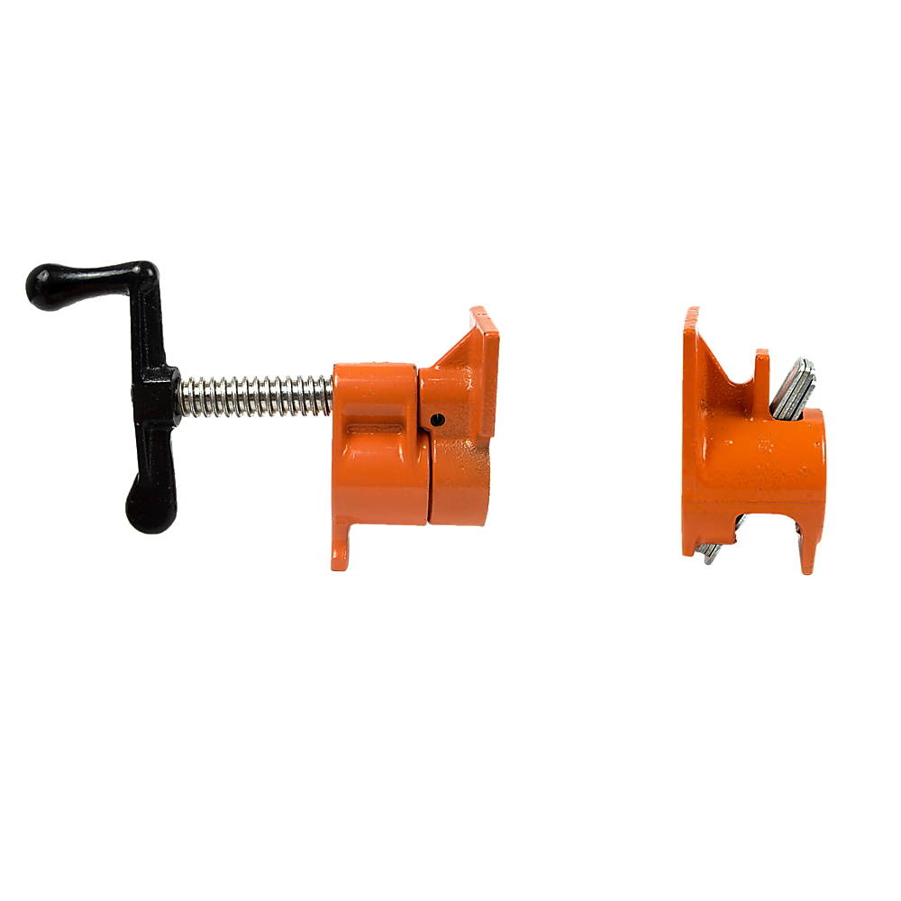 3/4" Wood Gluing Pipe Clamp Set 4 Pack Heavy Duty PRO Woodworking Cast Iron