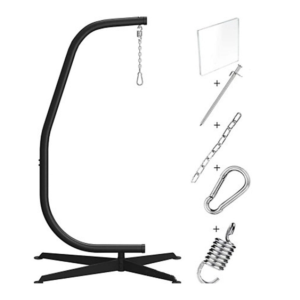 Hammock C Stand Solid Steel Construction for Hanging Air Porch Swing Chair