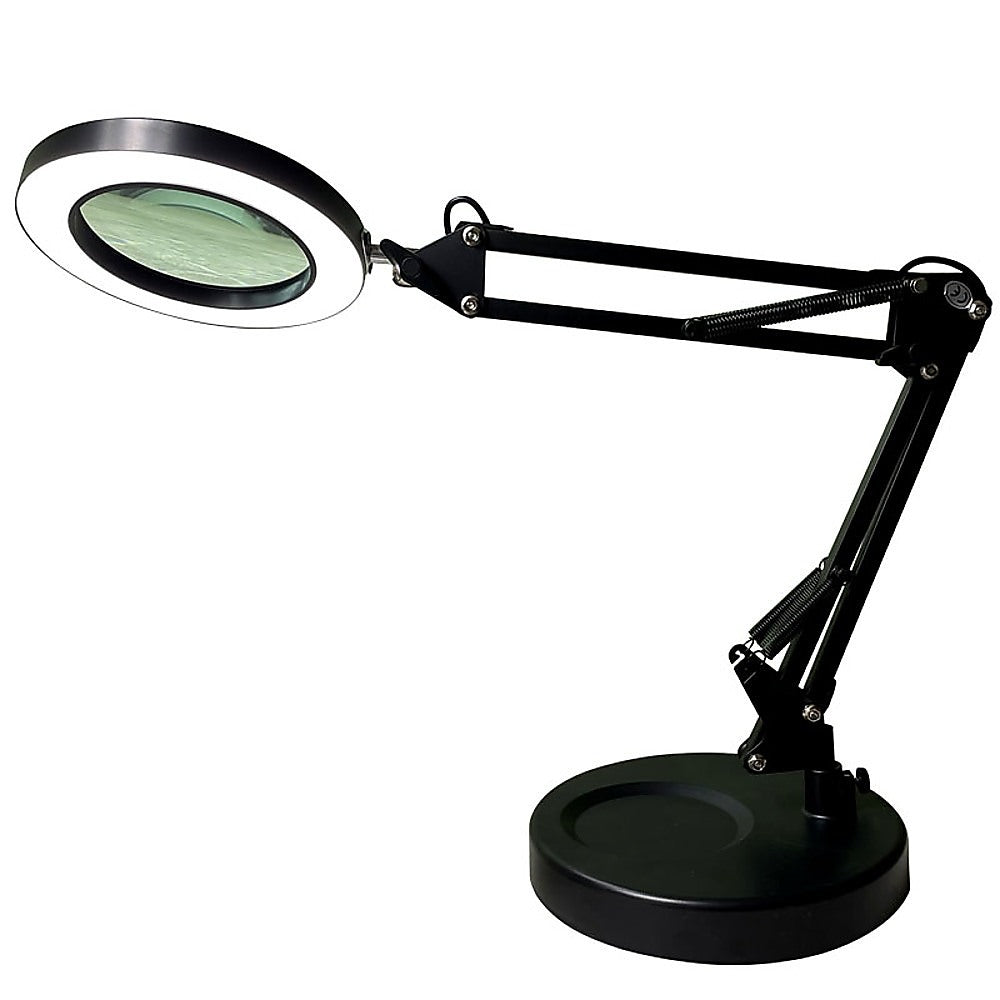 10X Magnifying Glass Desk Light Magnifier LED Lamp Reading Lamp With Base