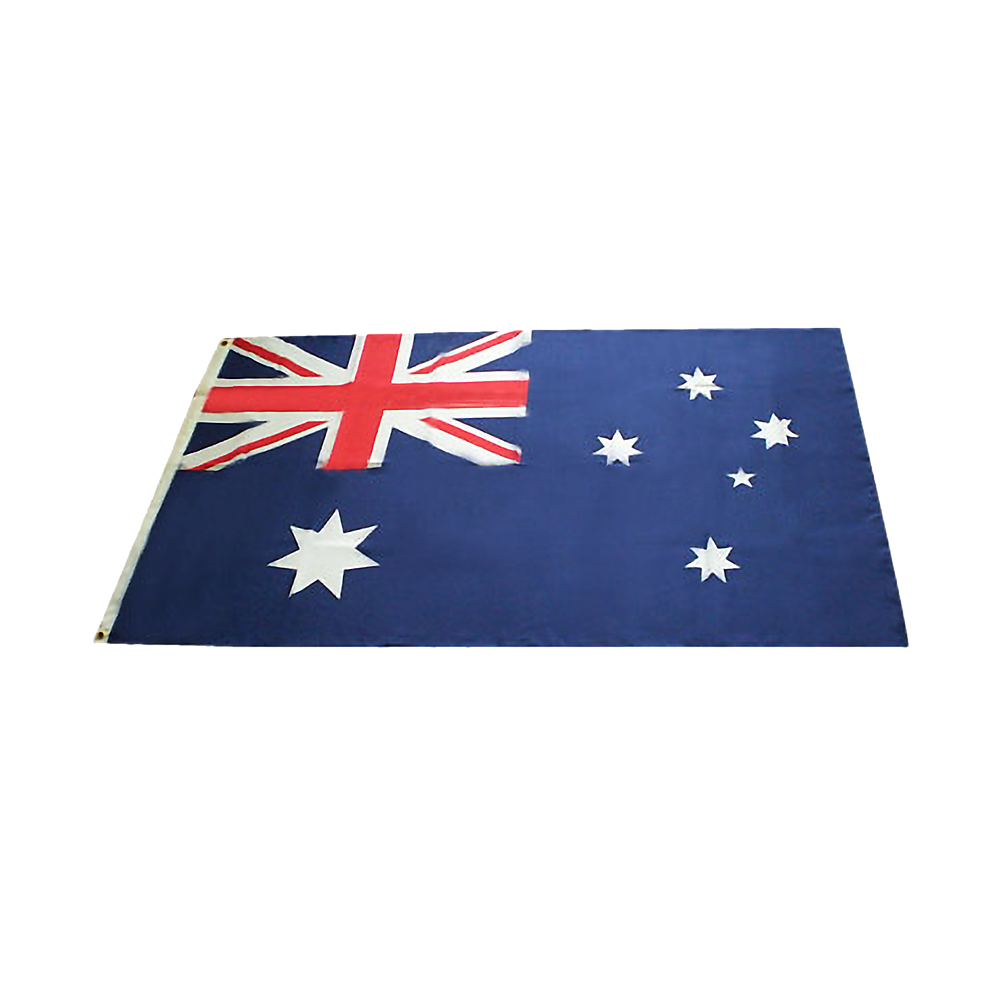 Heavy Duty Woven Polyester Australian Flag with Metal Clips