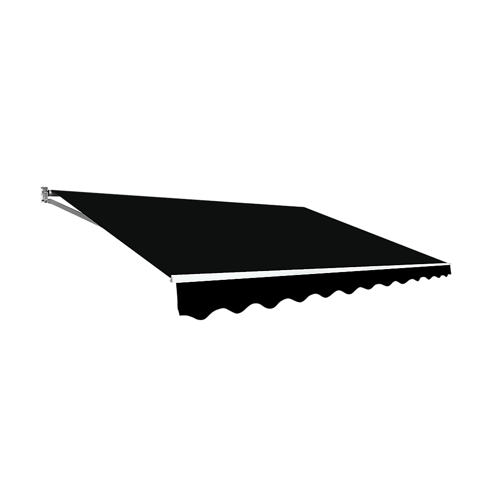 UV-Resistant Retractable Sunshade Awning 5.0x2.5m Black